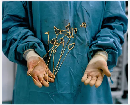 Post Surgery, part of an ongoing collaborative project with photographer Maja Daniels, 2015